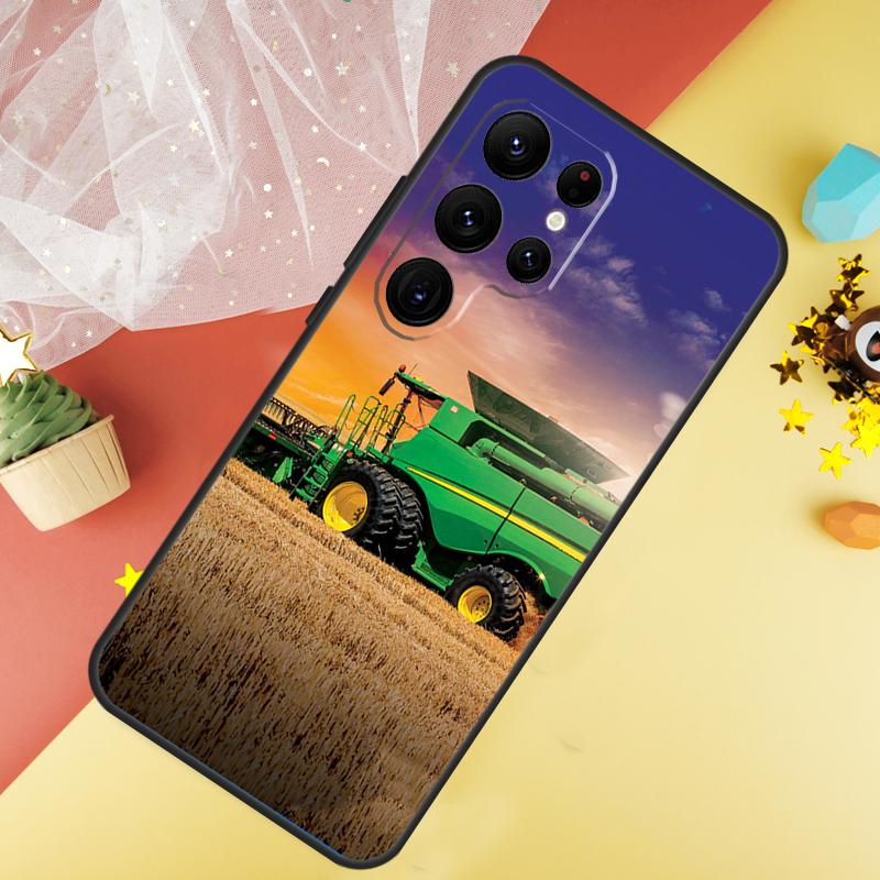 Фермерский Трактор Чехол Для Samsung Galaxy S22 S23 S24 Ultra S8 S9 S10 Plus Note 10 20 Ultra S20 S21 FE Обложка