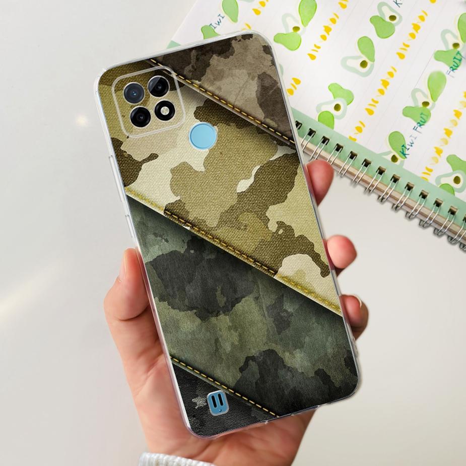 Чехол для Realme C21Y C25Y Милый Расписной Чехол Мягкий Силиконовый Чехол для Телефона Для Realme C25Y C 21 Y RealmeC21Y RelmeC25Y Задняя Крышка Сумки