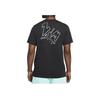 Air Jordan Sports Повседневная беговая тренировочная футболка с короткими рукавами Мужские топы Черные DC4829-010