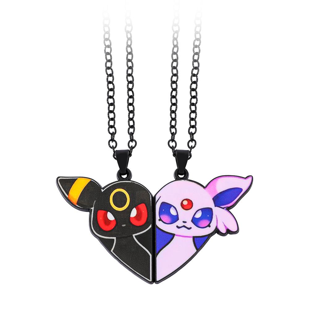 Eevee Leafeon Vaporeon Flareon Espeon Sylveon Jolteon Glaceon Love Splicing Pendant Necklace Toys Gifts