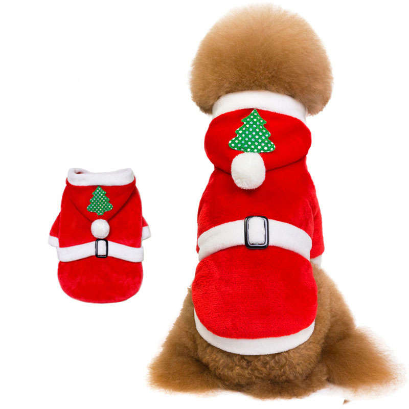 Костюм для питомца на Рождество для собак Одежда для питомцев на Рождество для домашних животных Накидка для собак Халат Товары для питомцев и одежда для собак