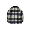 Li Ning Anti-Five Sports Basketball Series Plaid Casual Polo Cotton Jacket Men Jacket Standard-Black AJMQ013-1
