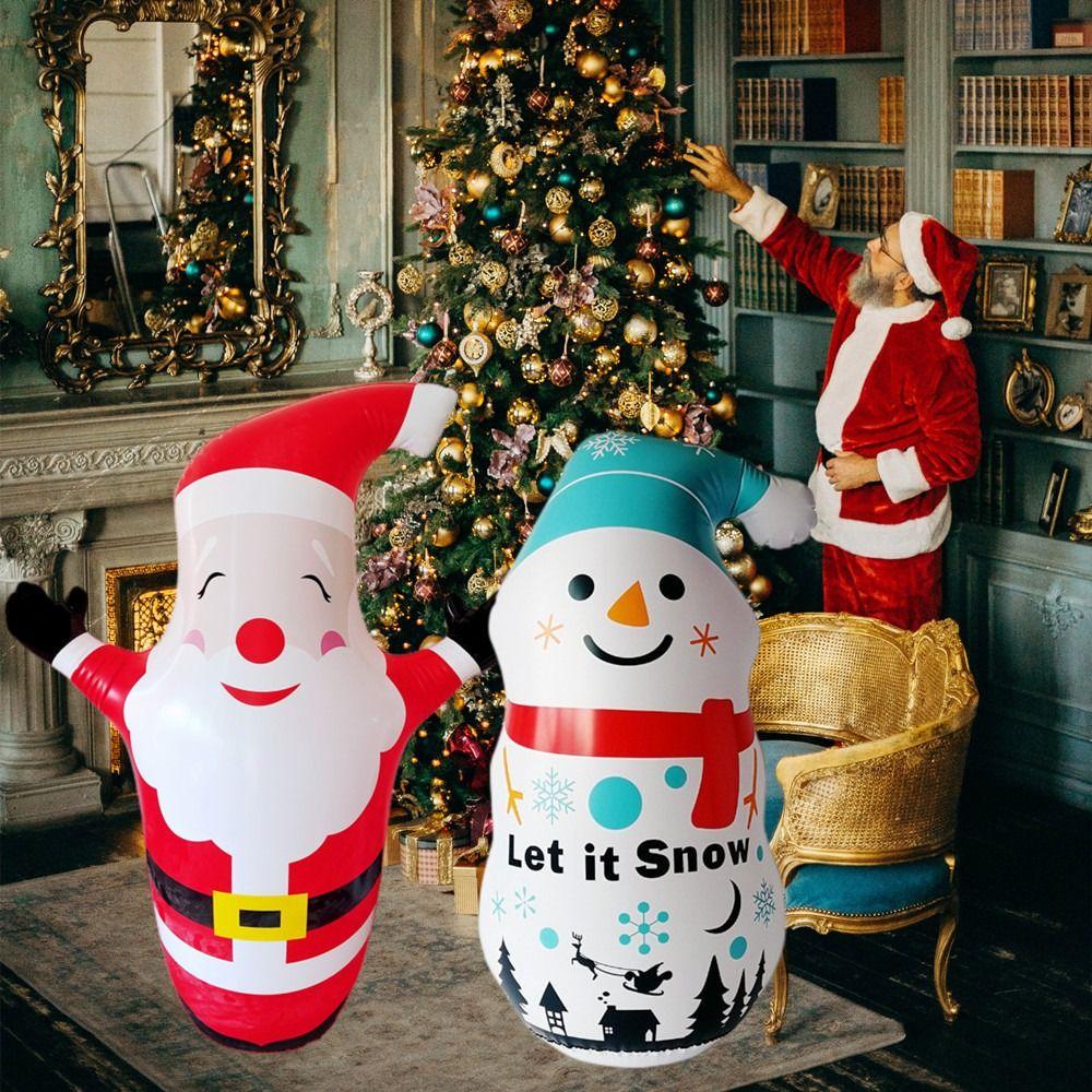 Pumpkins Santa Claus Inflatable Tumbler Halloween Ghost Inflatable Model Tumbler Family