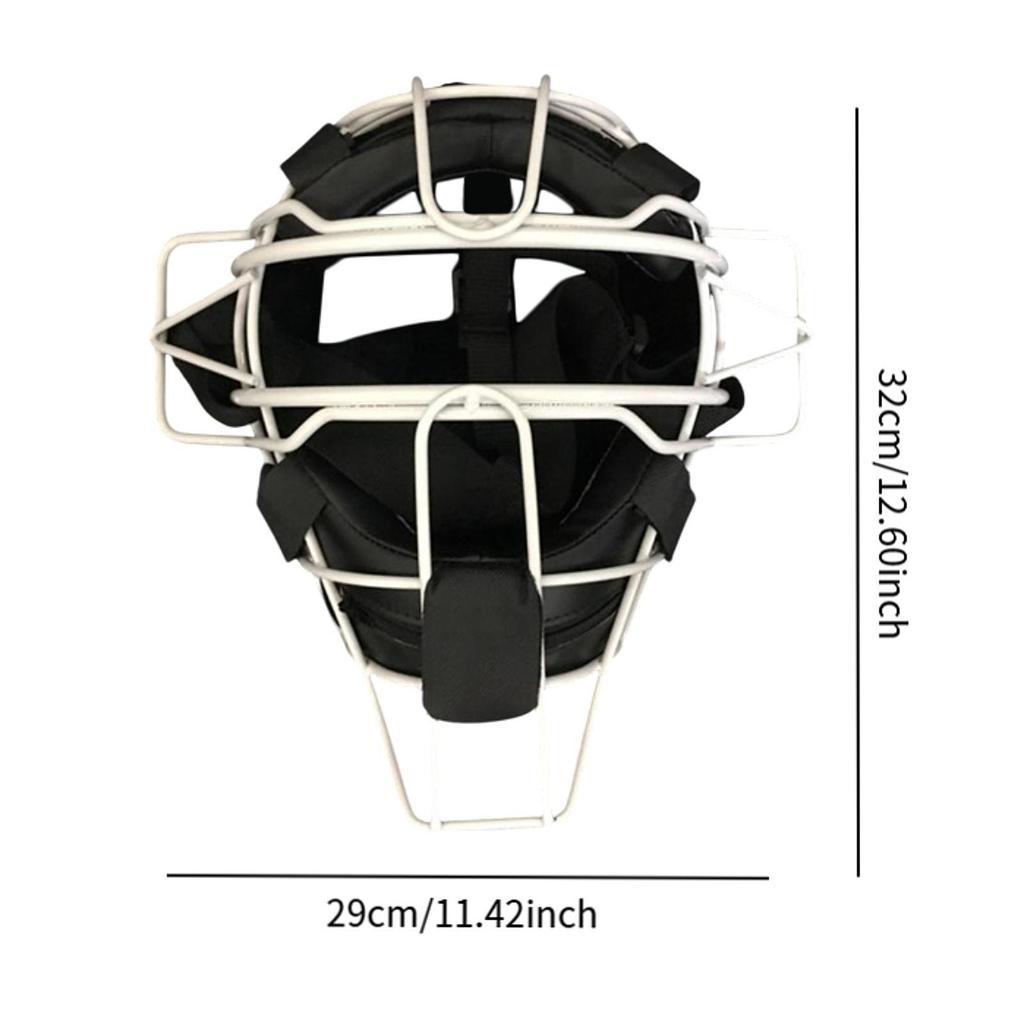 Adult Baseball Catcher Headgear with Shock Absorbing Face Protector