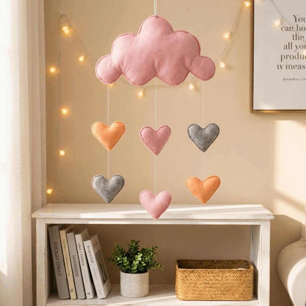 Heart/Star Design Cloud Hanging Decor Nordic Style Wall Hanging Pendant Photo Props