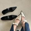 Fashion Summer Fashion New Sexy Banquet Comfortable Pointed Toe Buckle Sandals Women's Solid Color High Heels Zapatos Mujer