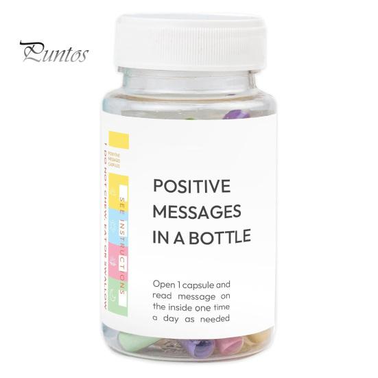 Love Capsule Jar Set Positive Messages In A Bottle Love Notes Capsules with Jar Positive Affirmation Gifts for Women Stress Relief Self Care Health