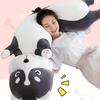 Husky Plush Doll  Soft Stuffed Animal 110/130cm Long Fluffy Dog Pillow Decorative Animal Shape Cushion for Waist And Back Support