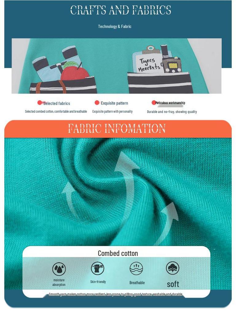 Летнее платье для девочек с коротким рукавом А-силуэта с вышивкой жирафа на длинной шее