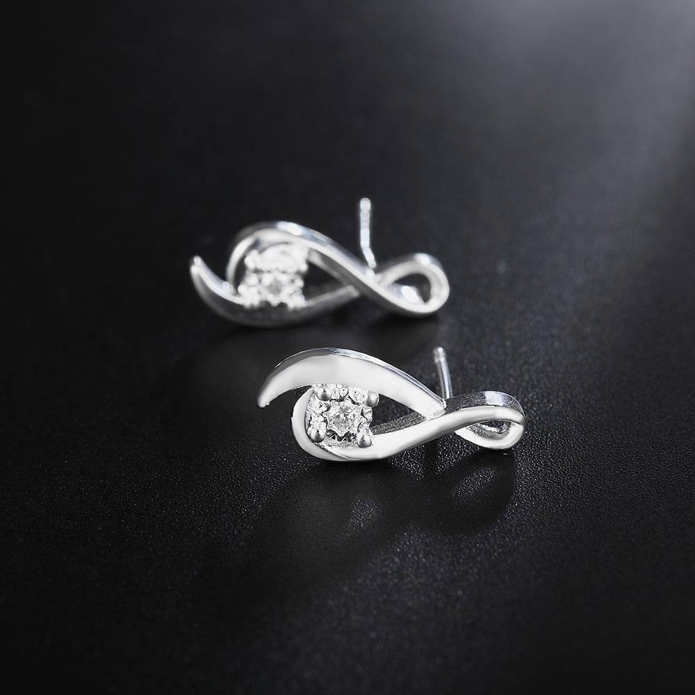 Новые серьги из стерлингового серебра 925 пробы для женщин, ювелирные изделия высокого качества, изысканные циркониевые серьги-гвоздики, рождественские подарки