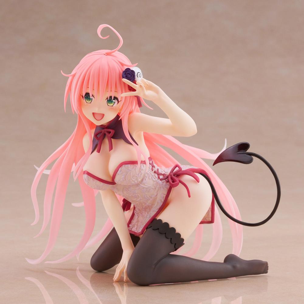 12см Фигурка Лала Саталин Дьяволюк To LOVEru Darkness Аниме Модель в коленно-локтевой позе Игрушка Ципао Подарок Коллекция Украшения ПВХ