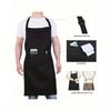 1pc Unisex Polyester Apron Short Half Waist Waiter Work Uniform For Kitchen Supplies, Hotel Restaurant Attendant Waist Apron, Kitchen Apron