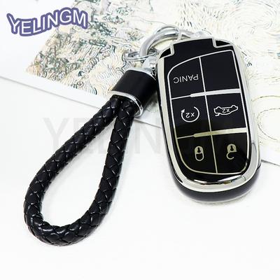 5 кнопок ТПУ чехол для смарт-ключа автомобиля для Jeep Renegade Frand Cherokee Dodge Journey Charger Chrysler 200 300 300 корпус брелок