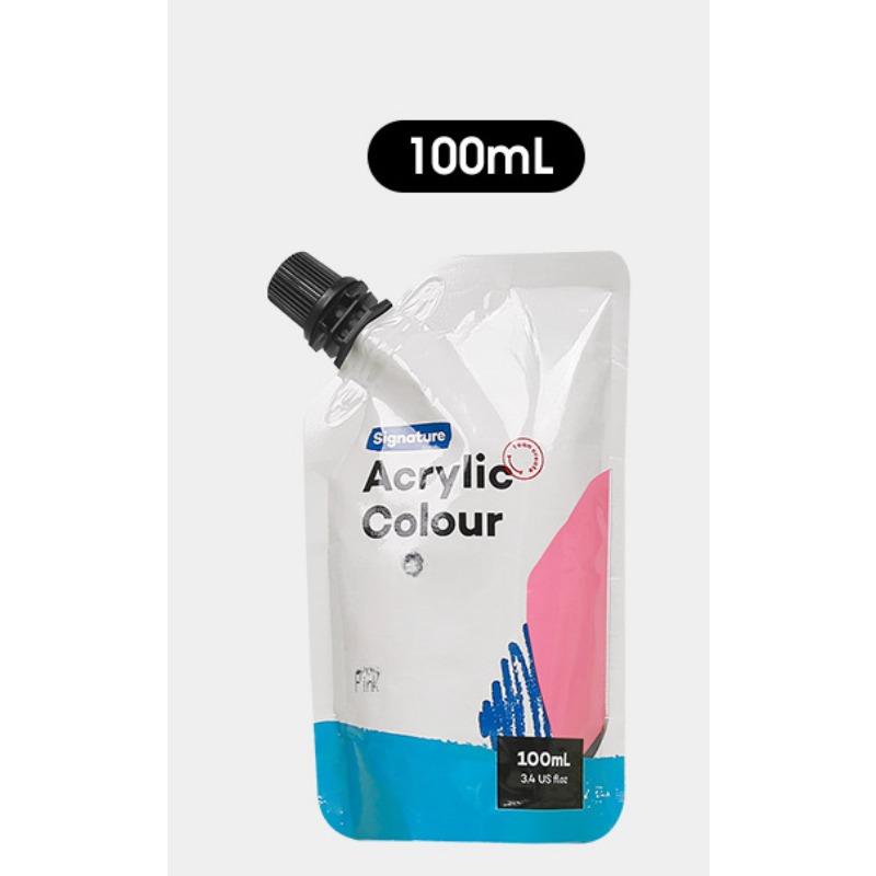 Самонесущая сумка 100 мл, водонепроницаемые акриловые краски, портативная маленькая упаковка, сумка для дополнений к краскам, студийные принадлежности для занятий искусством