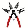 4-In-1 Circlip Pliers Set Snap Ring Pliers Multi Crimp Removable Plier Head Retaining Circlip Pliers Hand Tools Multifunctional