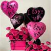 Я люблю тебя в День святого Валентина ILOVEYOU Алюминиевые пленочные шары Цикси Воздушные шары с признанием Воздушные шары для украшения свадебного зала