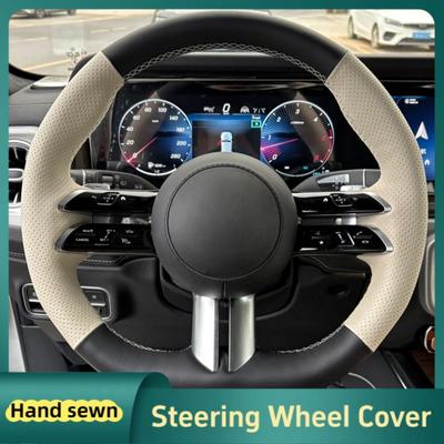 Чехол на руль автомобиля, ручной работы, из кожи, для Mercedes Benz AMG GT E63 EQE 43 53 SL43 SL55, Аксессуары для интерьера автомобиля