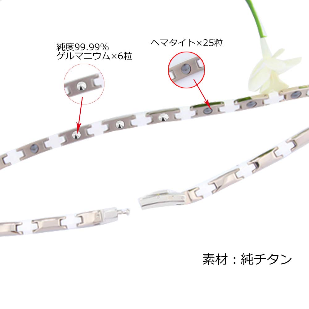 Чистый титан 6 25 гематит высокого качества здоровый [Hachi] ожерелье, детали, германий, детали, мужское ожерелье, керамика, ювелирные изделия, антистатические, 55.5 см