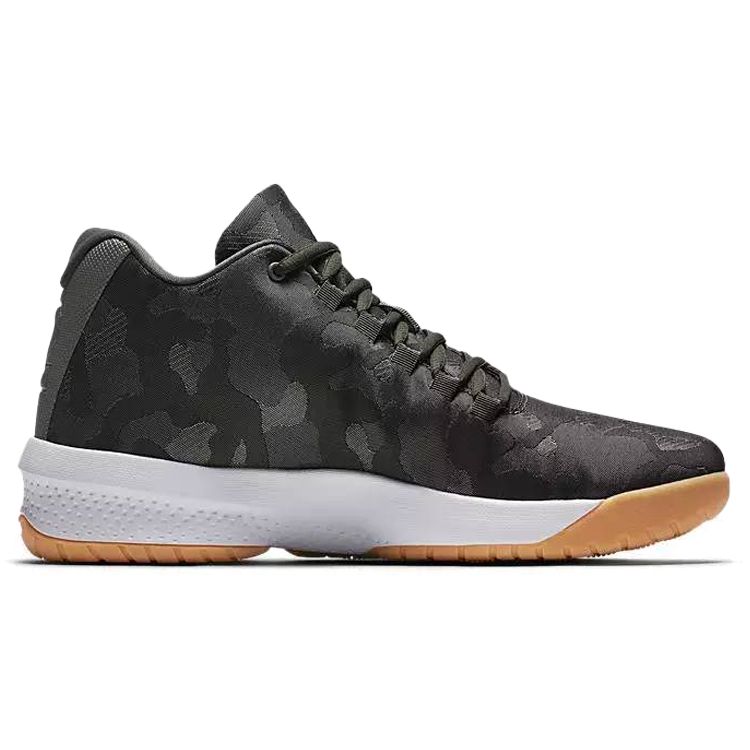 Jordan B. Fly Round Toe Lace-Up Mesh Shock Absorption Non-Slip Wear-Resistant Mid-Top Basketball Shoes Men sneakers Black Camouflage 910209-051