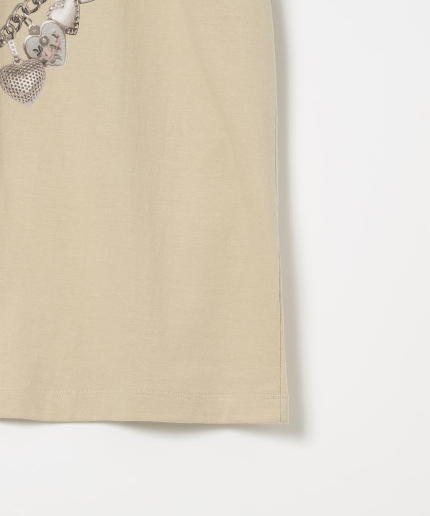 MILLO WOMEN Vintage Pendant T-Shirt [Beige]