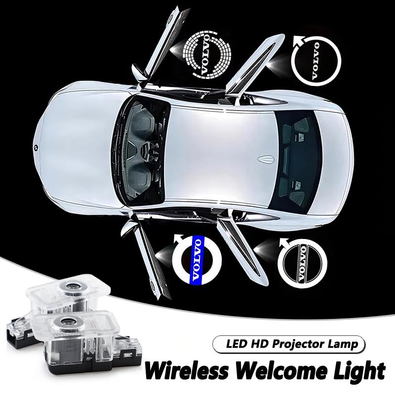 Led HD Car Door Welcome Light Projector Lamps For Volvo Rdesign Polestar AWD T4 T6 S60 XC60 S40 XC40 XC90 V60 S80 S90 V90 V70 T5
