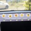 2 шт. Автомобильная консоль, весеннее украшение, креативное украшение для автомобиля, забавное выражение лица, вылечивающее трясущуюся голову, маленькое украшение