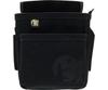 Samurai BLACK Waist 806024108 Electrician's Pouch, 2-Tier, Medium, SRBF-8,