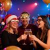 2026 LED Light Up Christmas Glasses Lighted Party Eyewear for Kids Adults Glow Light Up Photo Props for New Year Celebration