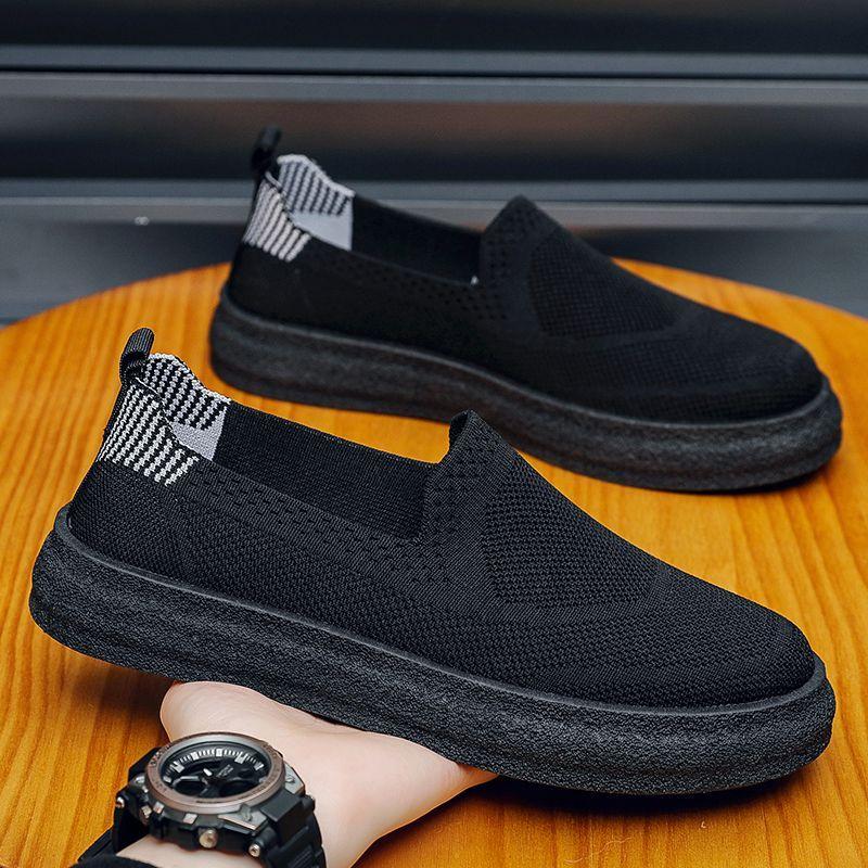 Модные кроссовки Молодежные студенческие Корейский стиль Нескользящие Сетчатые Мужские Туфли Увеличивающие рост Дышащие Обычные Роскошные Распродажа Мужская Повседневная Обувь