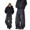 GLYDE Джинсы Baggy Y2K Унисекс Модные Повседневные Широкие Джинсовые Брюки Качество High Street Американский Стиль Streetwear Оверсайз Брюки