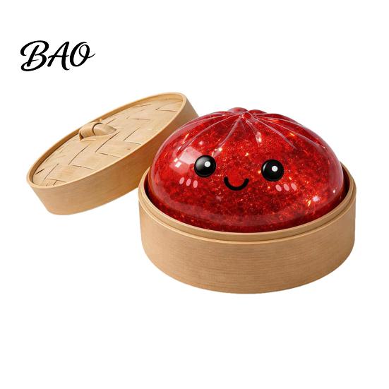Glitter Squeeze Toy Steamed Bun Toy, Cute Dumpling Stress Relief Ball, Anxiety Slow Rising Decompression for Desk, Kawaii Fidget Gift Squeezable