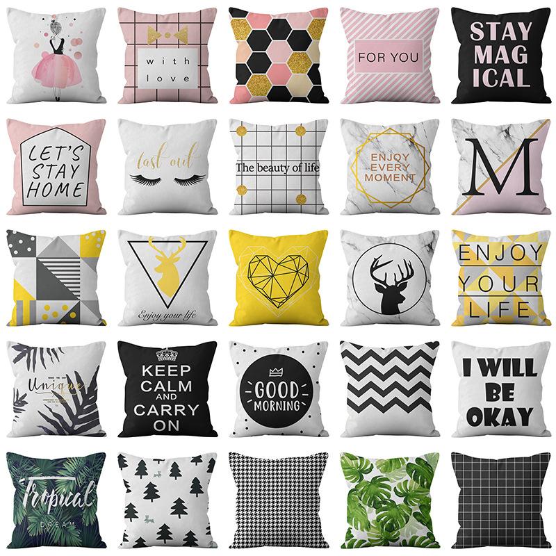 Скандинавский Ins Ультракороткая Бархатная Наволочка Домашняя Подушка Чехол для Подушки