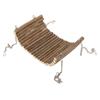 Hamster Wooden Swing Natural Large Space Climbing Playing Hamster Swing Hammock with Hanging Chain for Mice Parrots