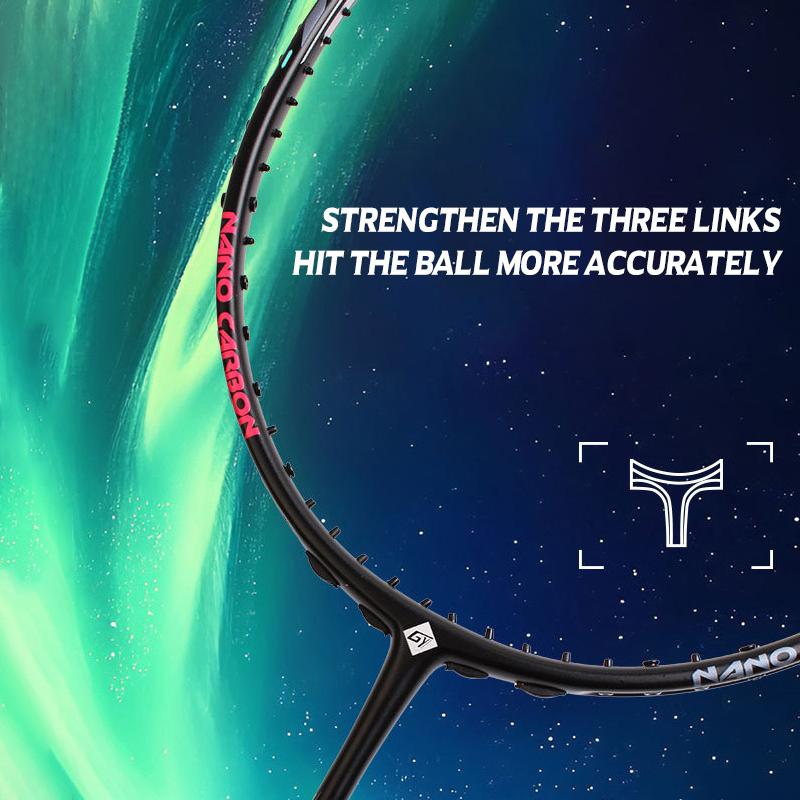 23 фунта бадминтонная ракетка углеродное волокно мужчина женщина взрослый высокая эластичность прочная основная ракетка для атаки защита Соревновательный уровень