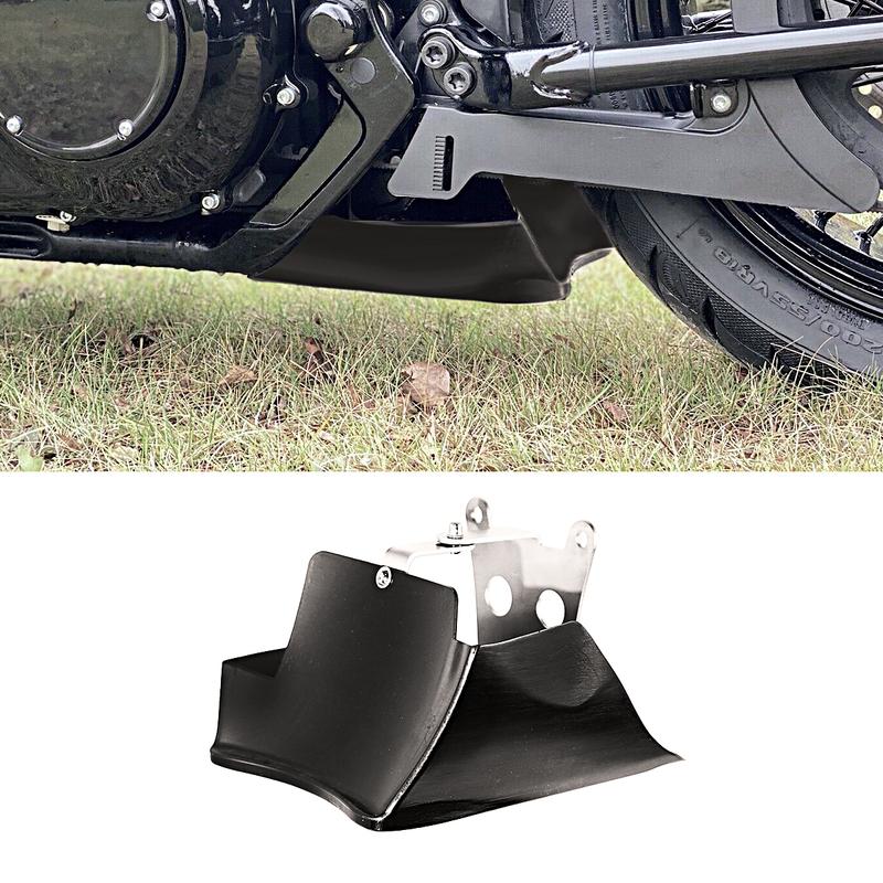 BLACK BACK FRAME CHIN SPOILER FOR HARLEY SOFTAIL STREET BOB FXBB BREAKOUT FAT BOY LOW RIDER FXBR FXBRS 2018-2025 Model
