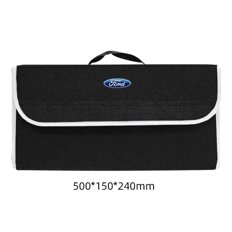 Car Sticker Car Trunk Organizer Large Capacity Folding Storage Bag For Ford Focus Mondeo Kuga Fiesta MK7 Escort Explorer Edge 2