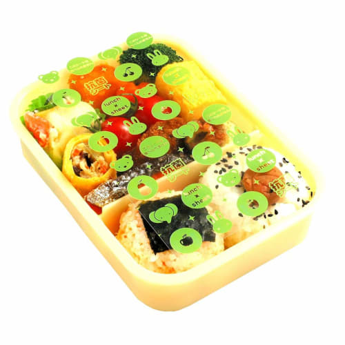 Yamato Bussan, Сделано в Японии, Антибактериальные листы для бенто, Прозрачные, Прибл.. 8 см Ш x 16 см В, Содержит ионы серебра, Гигиенично, Предотвращает пищевое отравление