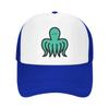 Cartoon Octopus Mesh Trucker Hats for Unisex Women Adjustable Casual Fashion Baseball Caps for Outdoor Activities