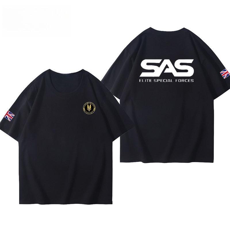 SAS British Special Air Service uniform with the Rainbow Six logo shortsleeved militarystyle Tshirt for male special forces