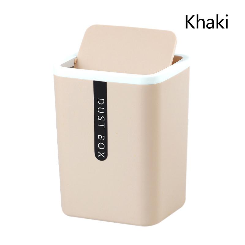 Мини-мусорное ведро, небольшой мусорный бак, легкий, экономит место, бочка для всякой всячины, вращающаяся на 360 градусов, крышка для хранения