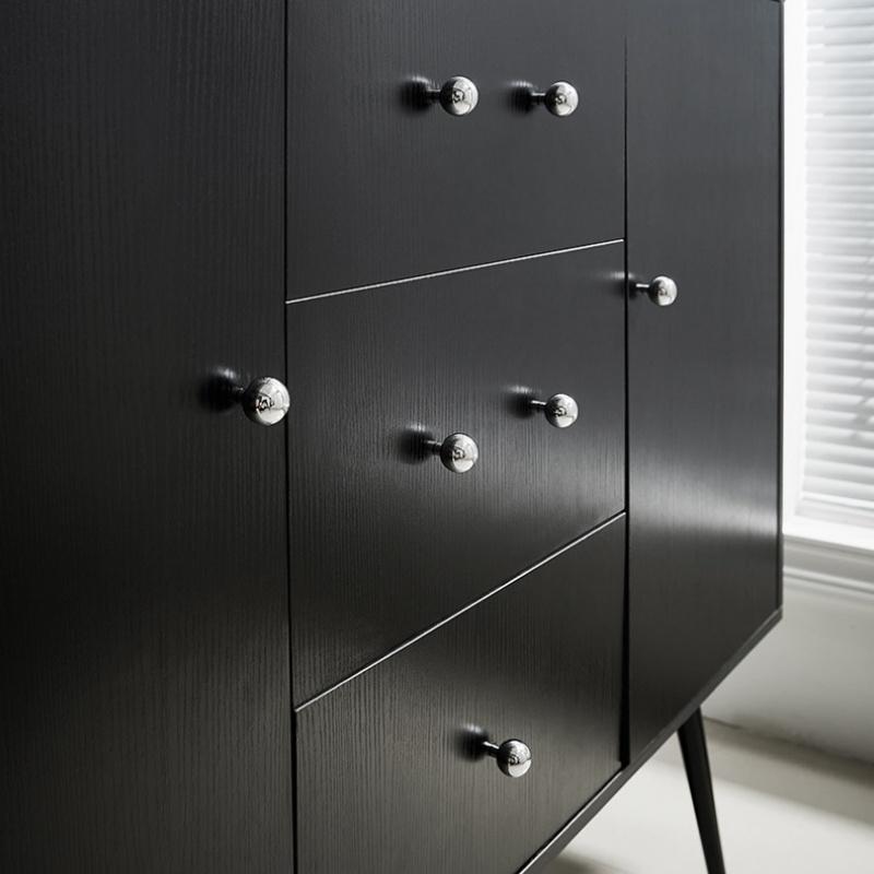 Solid Brass Chrome Cabinet Knobs Wardrobe Closet Pulls Dress Jewelry Box Drawer Knobs Kitchen Accessories Furniture Hardware