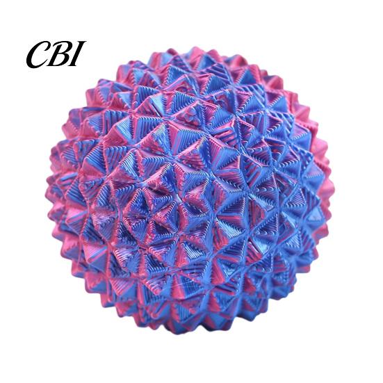 Compact Spiky Ball 3D Printed Toy, Stress Relief Mini Textured Ball, Small Massage Decompression Desk Toy for Home Office School Anxiety