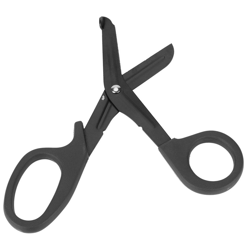 EMT First Aid Trauma Shears Stainless Steel Emergency Military Rescue Scissors (Black)