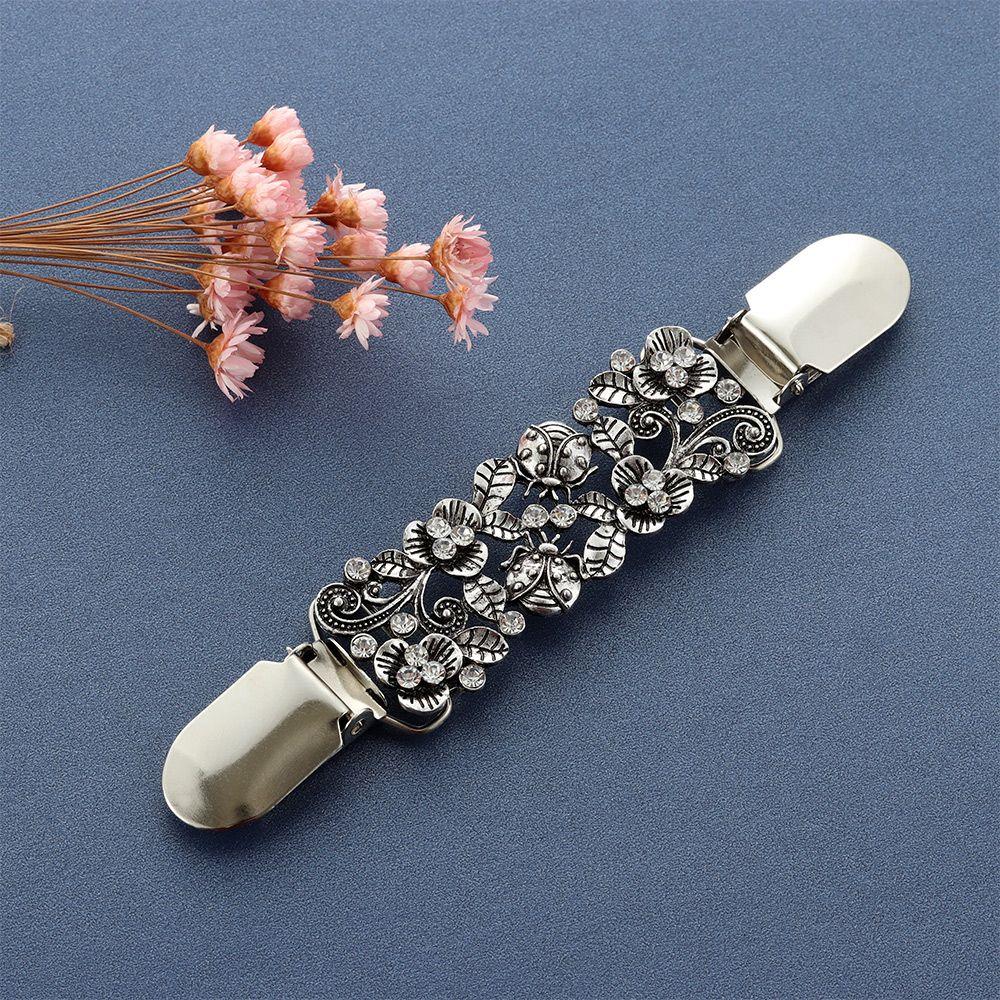 New Carved Flower Sweater Blouse Pin Shawl Brooch Cardigan Clip Duck Clip Clasps Animal Pattern