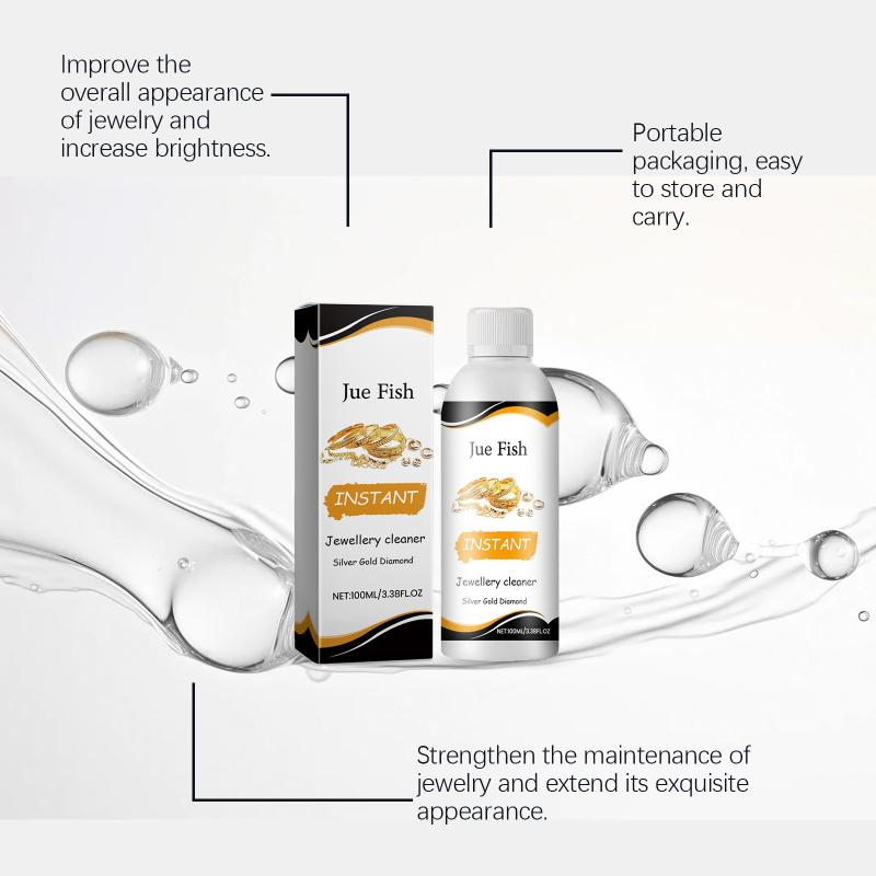 100 мл Раствор для чистки ювелирных изделий Для золота, серебра, очков, часов, колец, полировки бриллиантов, удаления грязи, придания блеска Для ультразвуковой машины