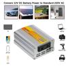 DC 12V To AC 220V 220W Power Inverter Conversion USB Battery Clip Portable USB Voltage Transformer Car Mounted Solar Inverter