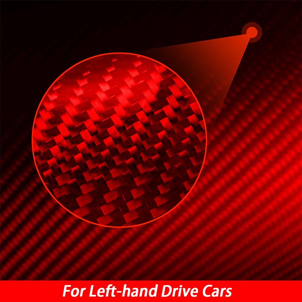 For Cadillac ATS 2013- Real Carbon Fiber Car Accessories Water Cup Holder Panel Cover Trim Interior Sticker Modification