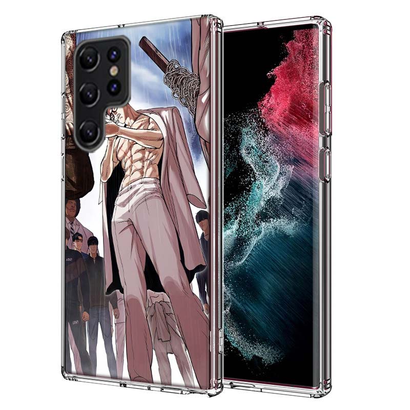 Чехол для телефона Jonggun Lookism Capa для Samsung S26 Ultra S25 Edge Galaxy S23 S21 S20 S24 FE S22 S10 Plus Прозрачная ТПУ оболочка Coq