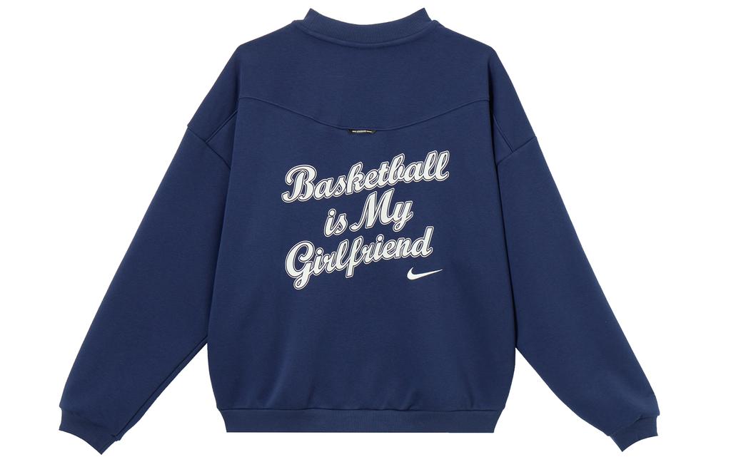 Nike Толстовки Мужские Морской Синий Круглый Вырез Умеренный IR0107-410