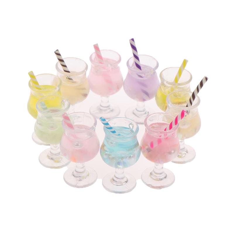 2 шт. 1/12 кукольный домик миниатюрный стаканчик для сока мини коктейльные напитки игрушка для кукольного дома